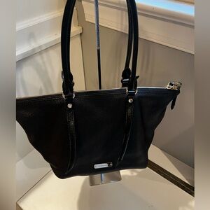 Black Leather Burberry Purse